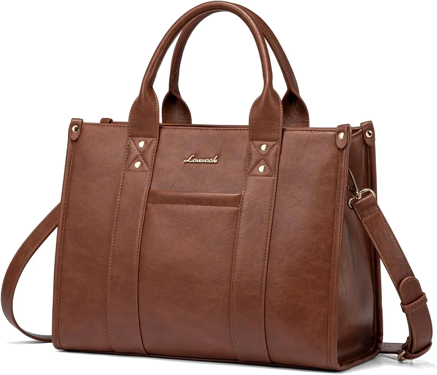 LOVEVOOK Purse for Women Leather Tote Bag Purse and Handbags, Satchel Shoulder Crossbody Top Handle Bags with Zipper