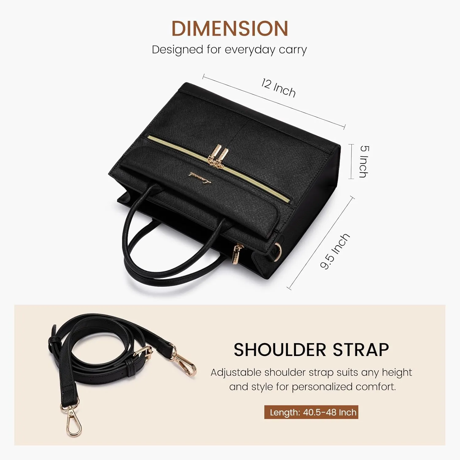 LOVEVOOK Purses and Handbags for Women,Leather Shoulder Bag Black Purse Tote,Satchel Crossbody Bags Top Handle for Ladies