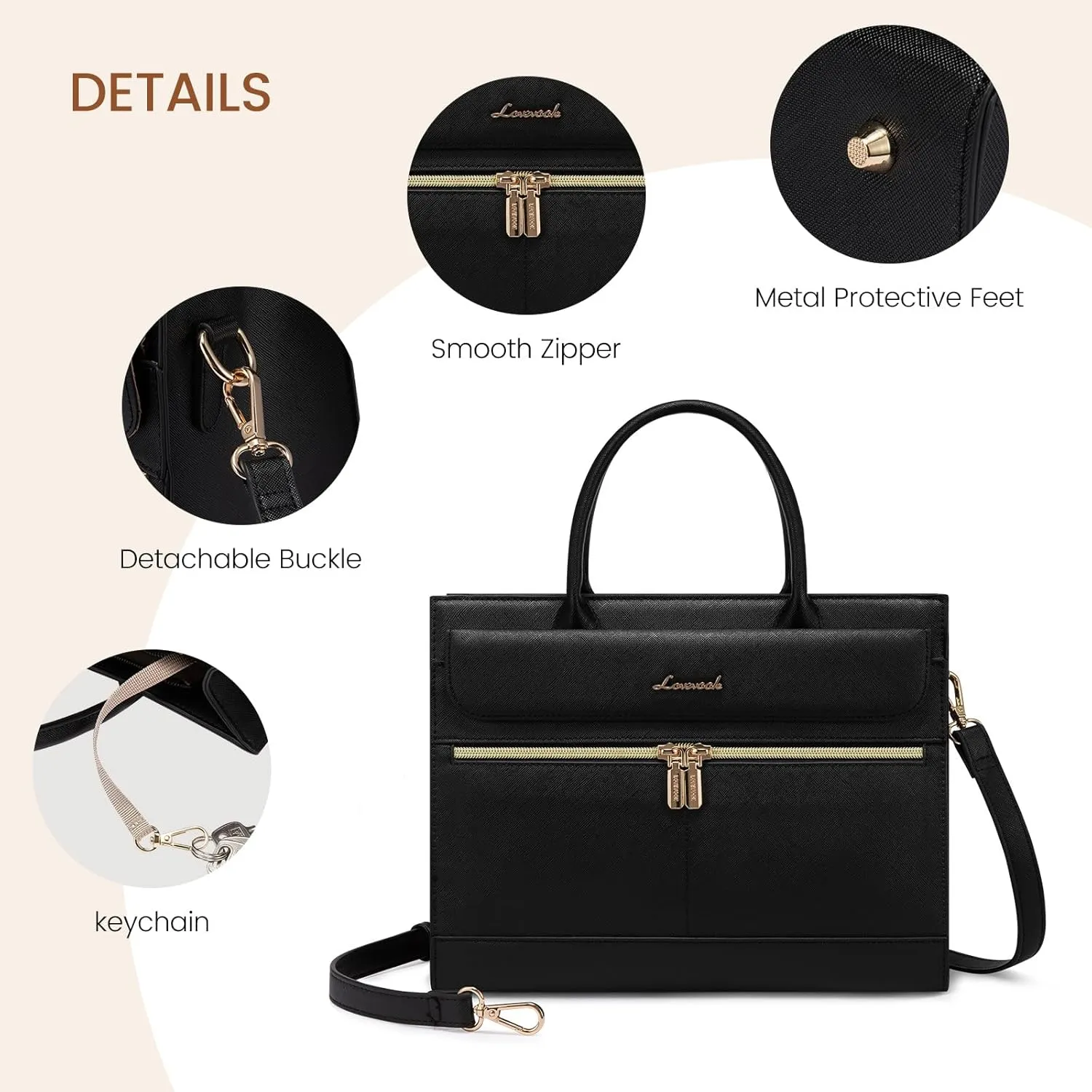 LOVEVOOK Purses and Handbags for Women,Leather Shoulder Bag Black Purse Tote,Satchel Crossbody Bags Top Handle for Ladies
