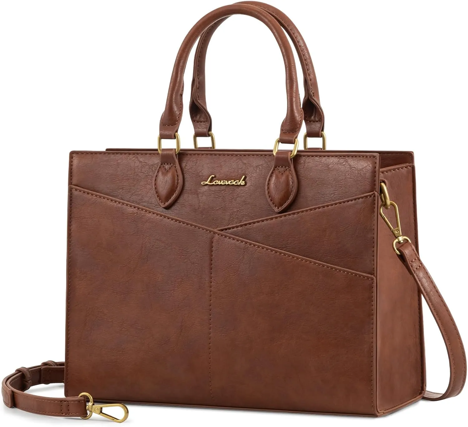 LOVEVOOK Purses for Women,Satchel Handbags Tote Bag, Black Pu Leather Shoulder Crossbody Top Handle Purse with Zipper