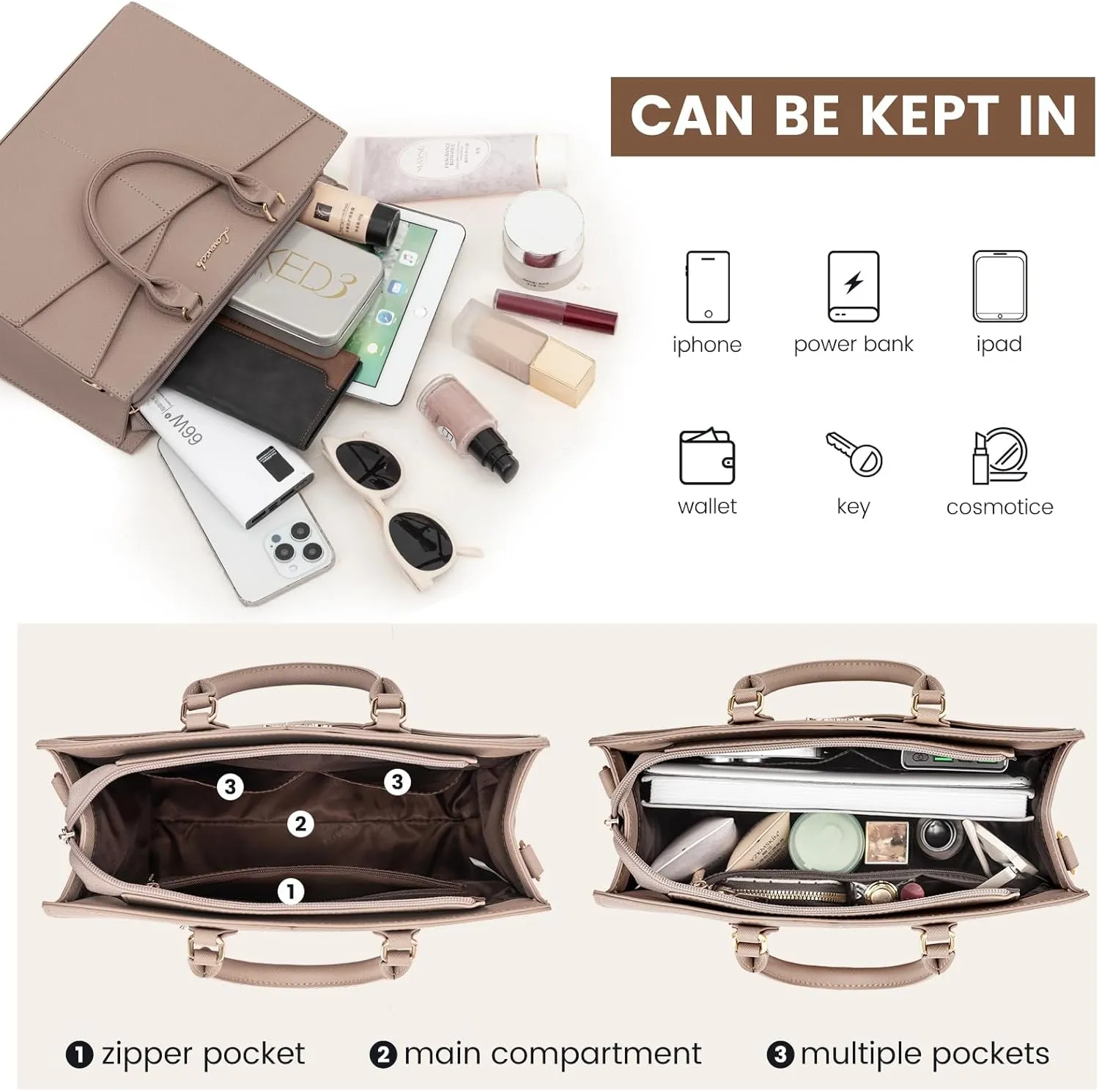 LOVEVOOK Purses for Women,Satchel Handbags Tote Bag, Black Pu Leather Shoulder Crossbody Top Handle Purse with Zipper
