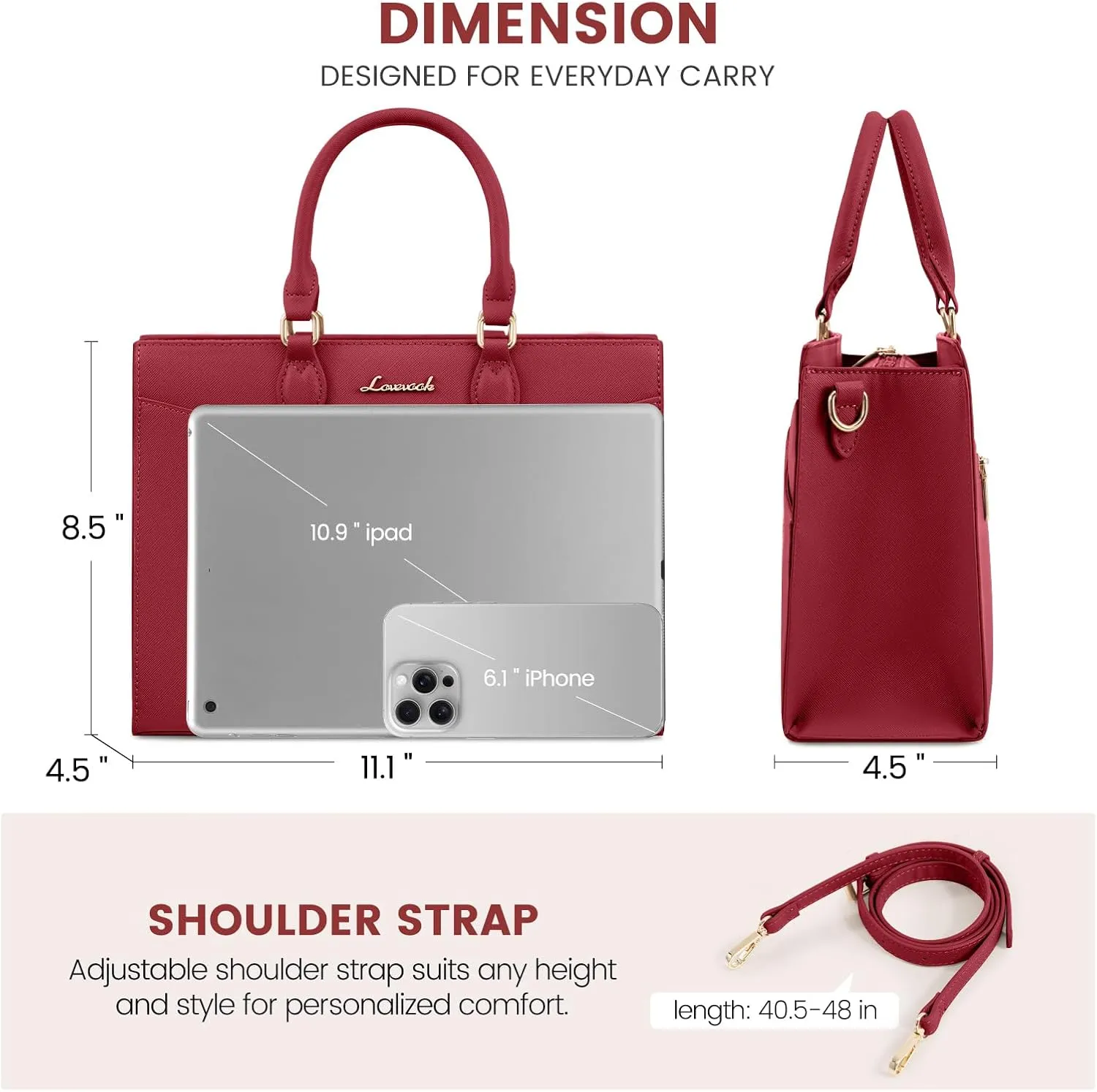 LOVEVOOK Purses for Women,Satchel Handbags Tote Bag, Black Pu Leather Shoulder Crossbody Top Handle Purse with Zipper
