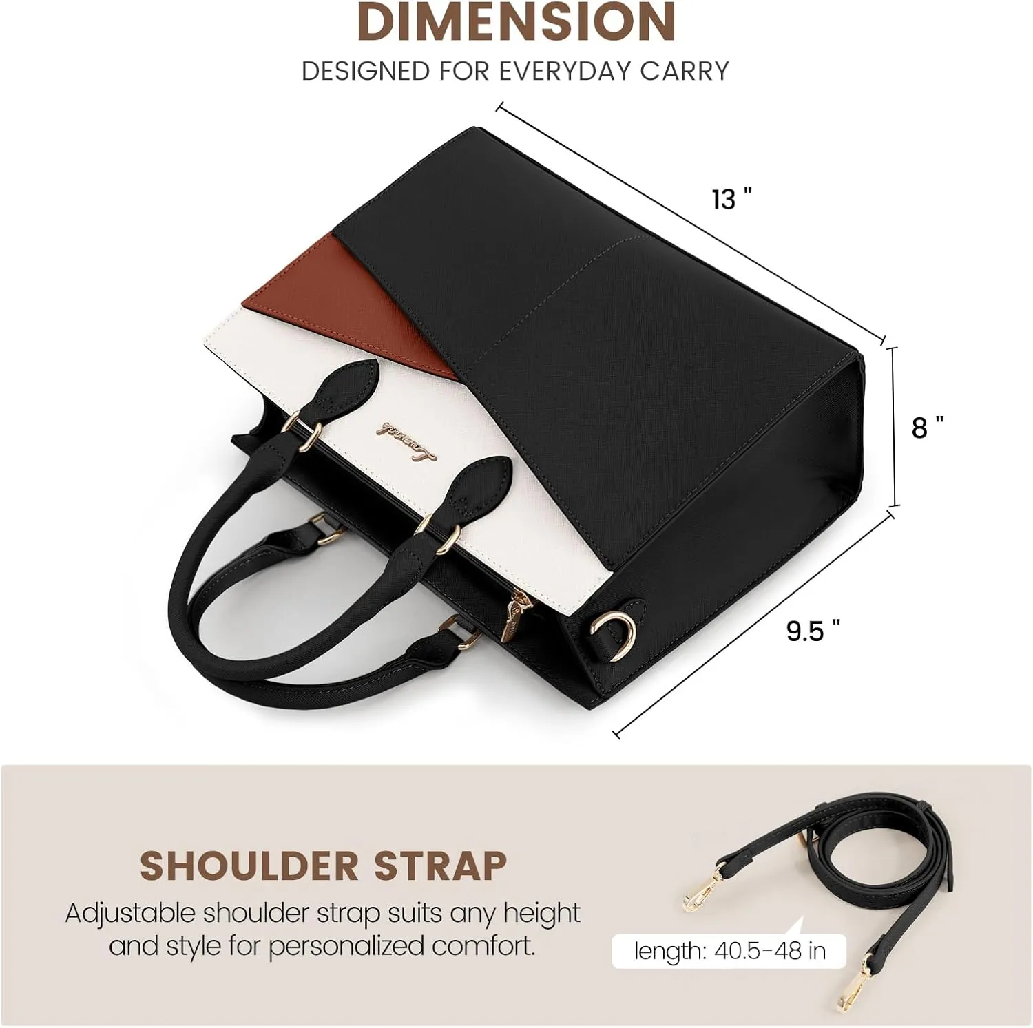 LOVEVOOK Purses for Women,Satchel Handbags Tote Bag, Black Pu Leather Shoulder Crossbody Top Handle Purse with Zipper