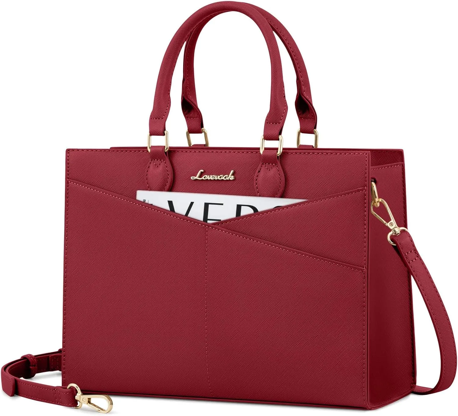 LOVEVOOK Purses for Women,Satchel Handbags Tote Bag, Black Pu Leather Shoulder Crossbody Top Handle Purse with Zipper
