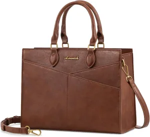 LOVEVOOK Purses for Women,Satchel Handbags Tote Bag, Black Pu Leather Shoulder Crossbody Top Handle Purse with Zipper
