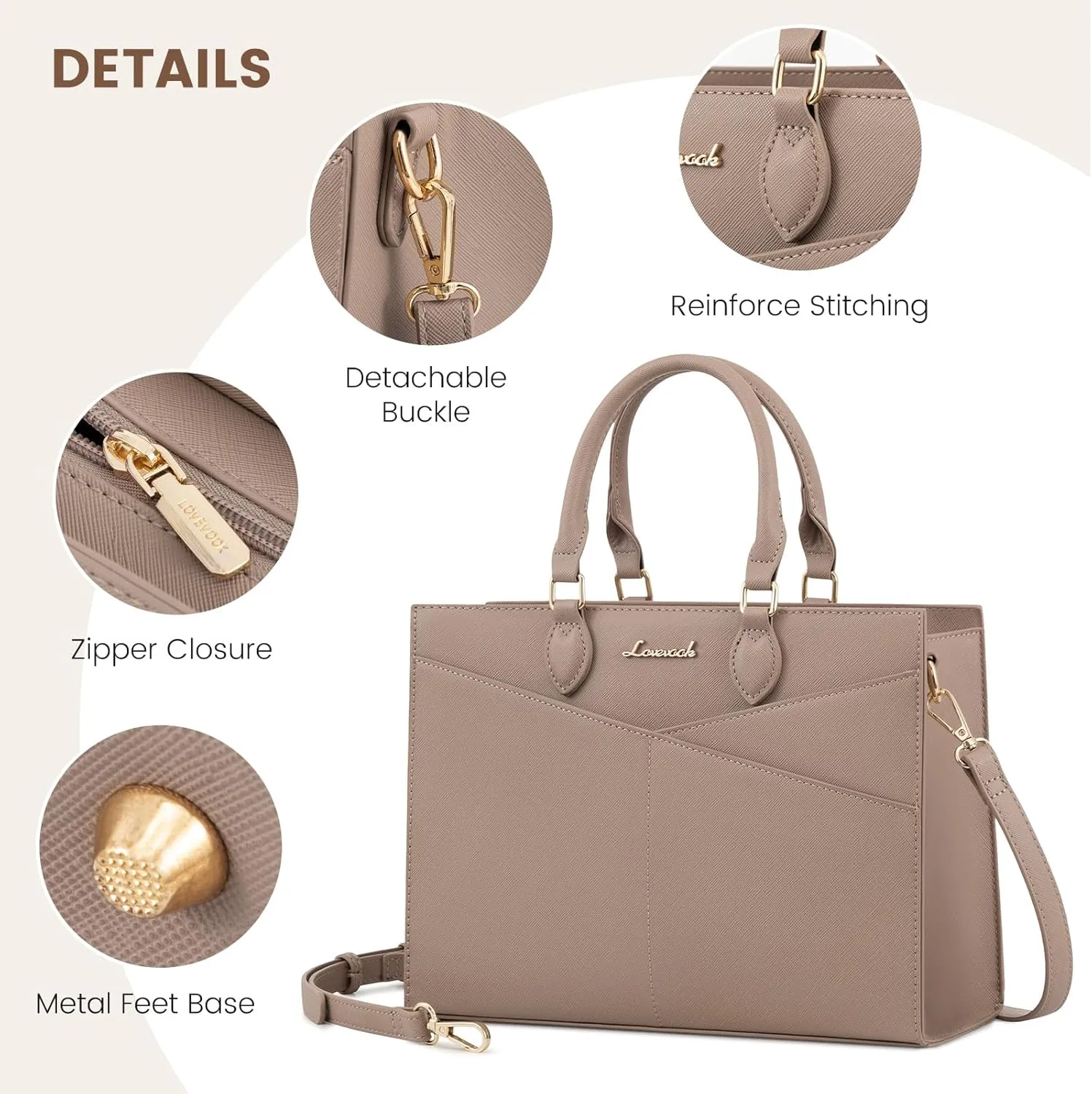 LOVEVOOK Purses for Women,Satchel Handbags Tote Bag, Black Pu Leather Shoulder Crossbody Top Handle Purse with Zipper