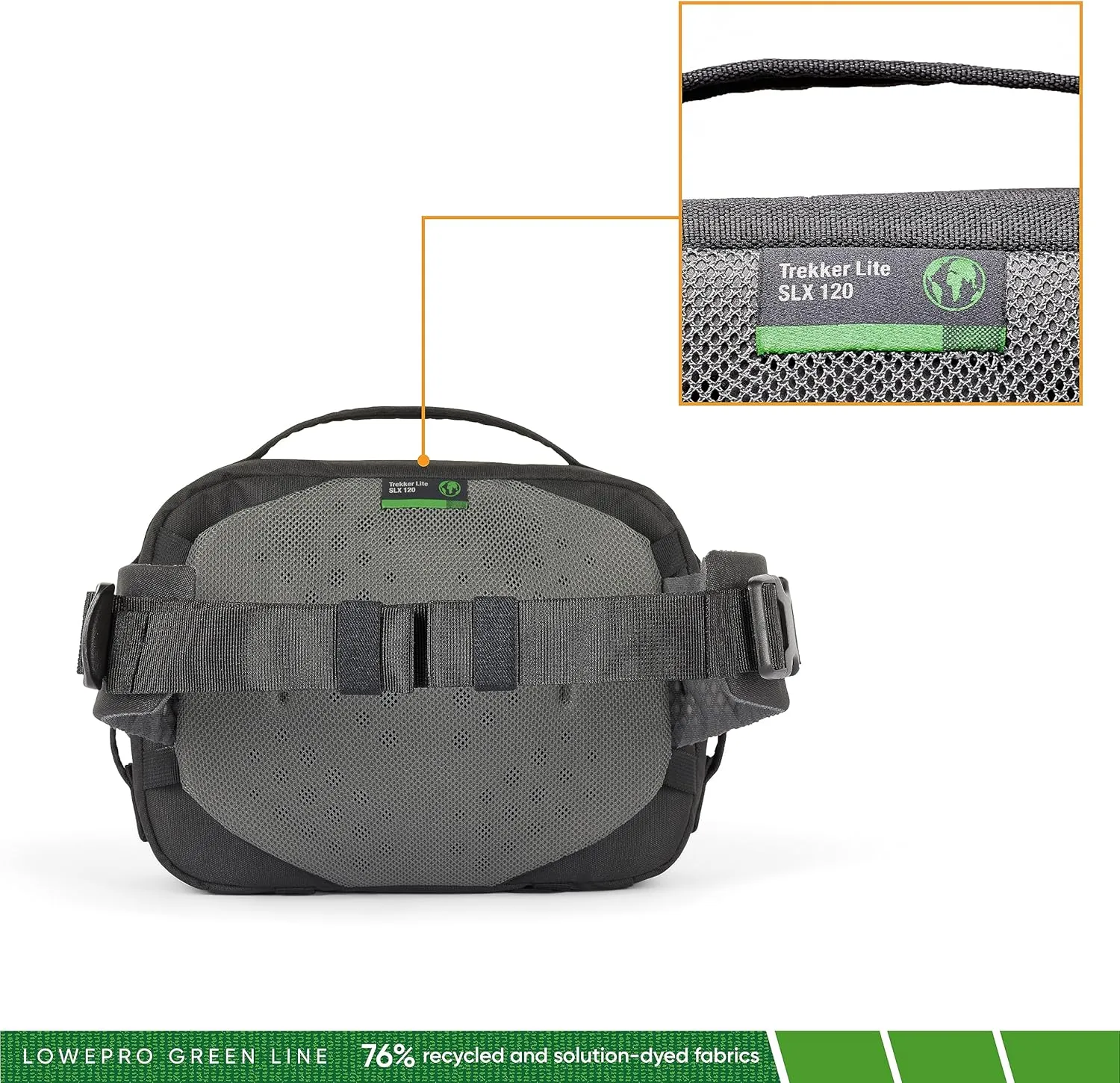Lowepro Trekker Lite Hp 100, Compact Camera Backpack with Tablet Pocket, Camera Bag for Crop-Sensor Mirrorless, Ultracinch Compression System, Grey