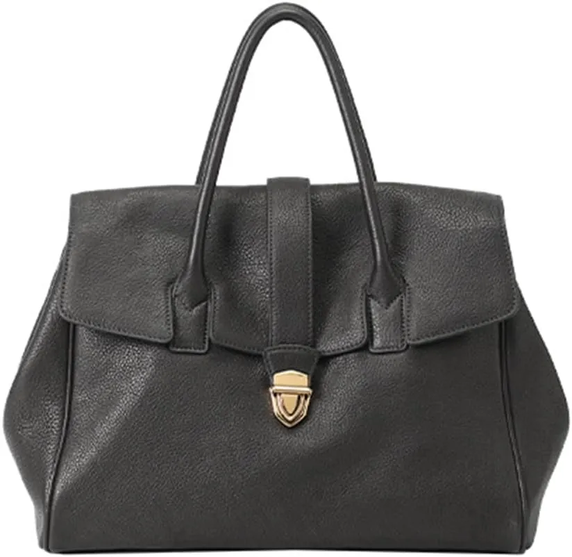 Lushandy Genuine Leather Tote Bag for Women, Luxury Top-Handle Handbag Designer Satchel Bag Large Work Tote Bag Purse