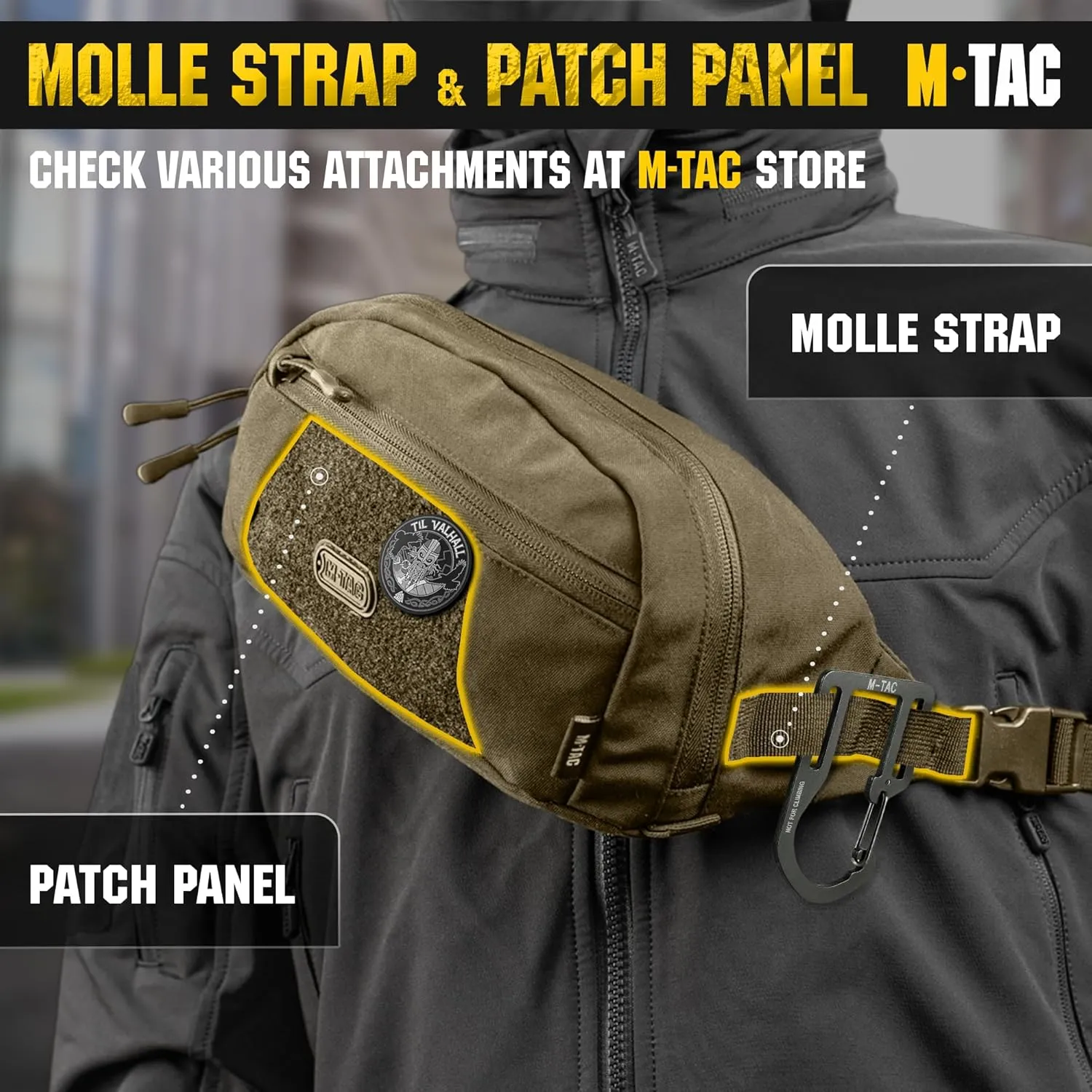 M-Tac Companion Waist Pack - Tactical Belt Bag EDC - Fanny Pack for Men (Ranger Green, Large)