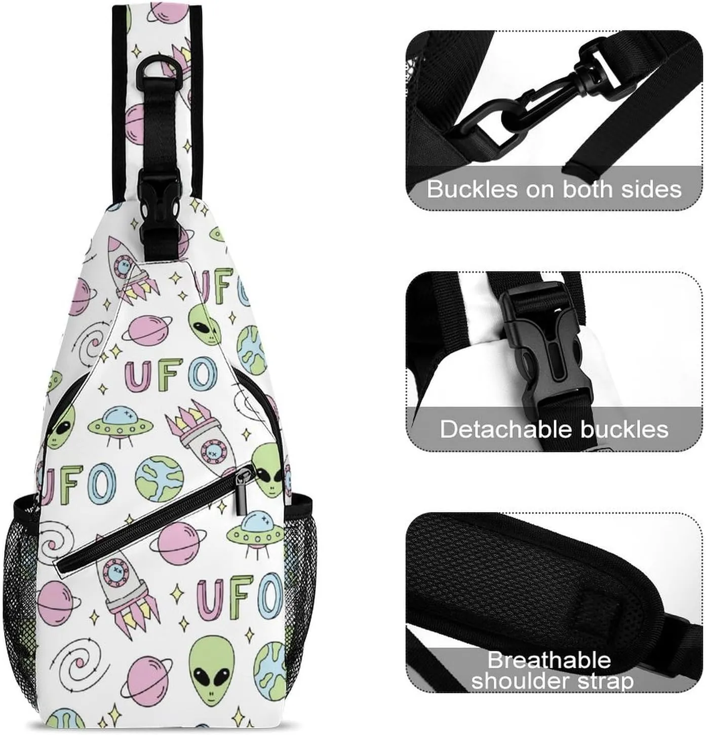Macaw Pineapple And Flowers Versatile And Convenient Multipurpose Crossbody Bag - Perfect for Travel And Hiking