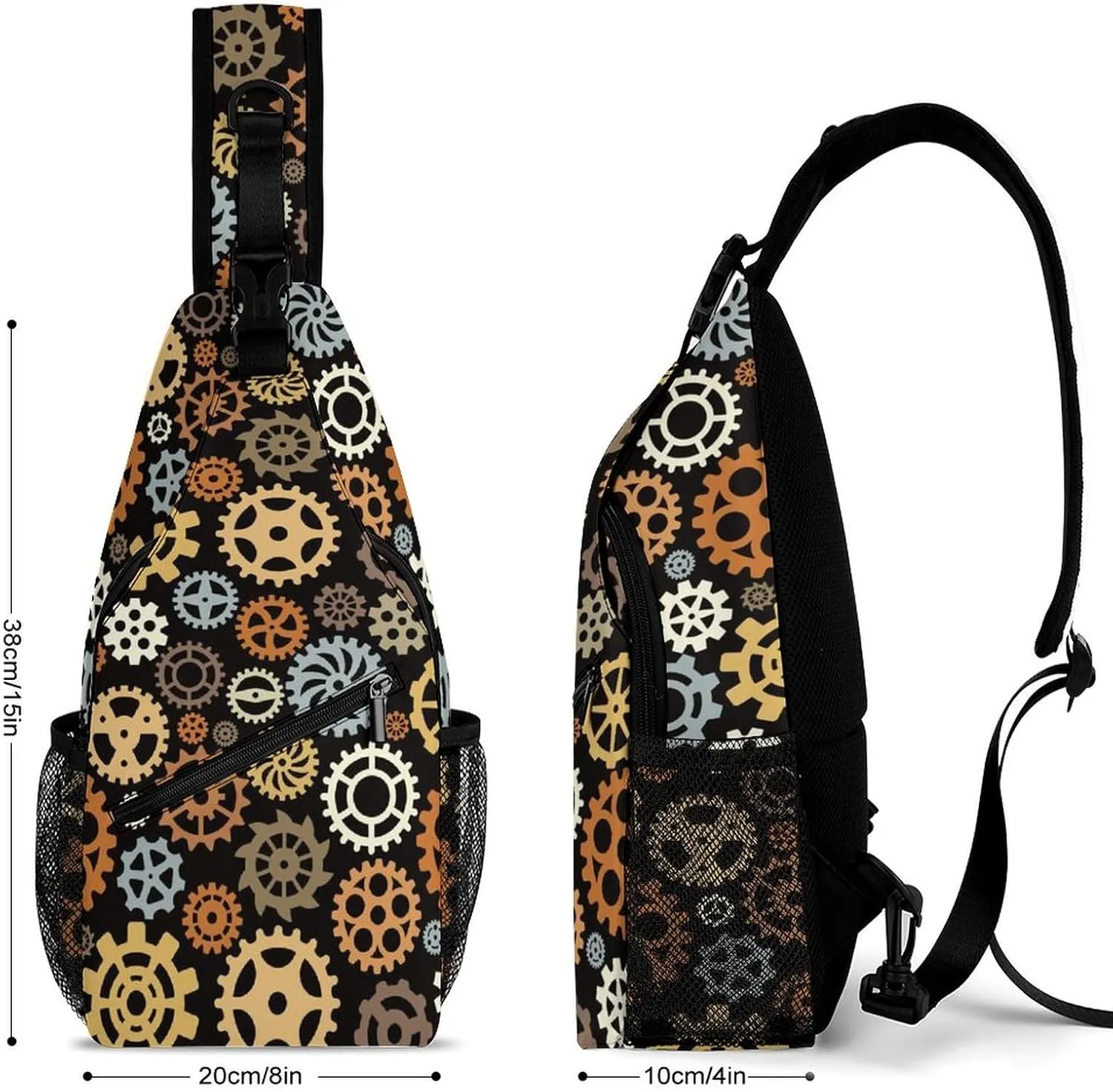 Macaw Pineapple And Flowers Versatile And Convenient Multipurpose Crossbody Bag - Perfect for Travel And Hiking