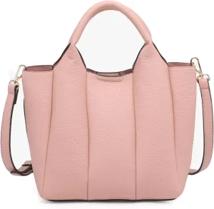 Maddox Pleated Handbags and Purses for Women Ladies Vegan Leather Top Handle Satchel Hobo Crossbody Shoulder Tote Bag