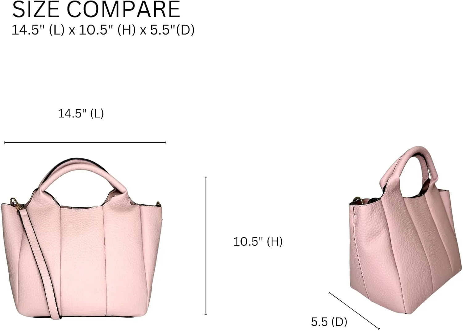 Maddox Pleated Handbags and Purses for Women Ladies Vegan Leather Top Handle Satchel Hobo Crossbody Shoulder Tote Bag