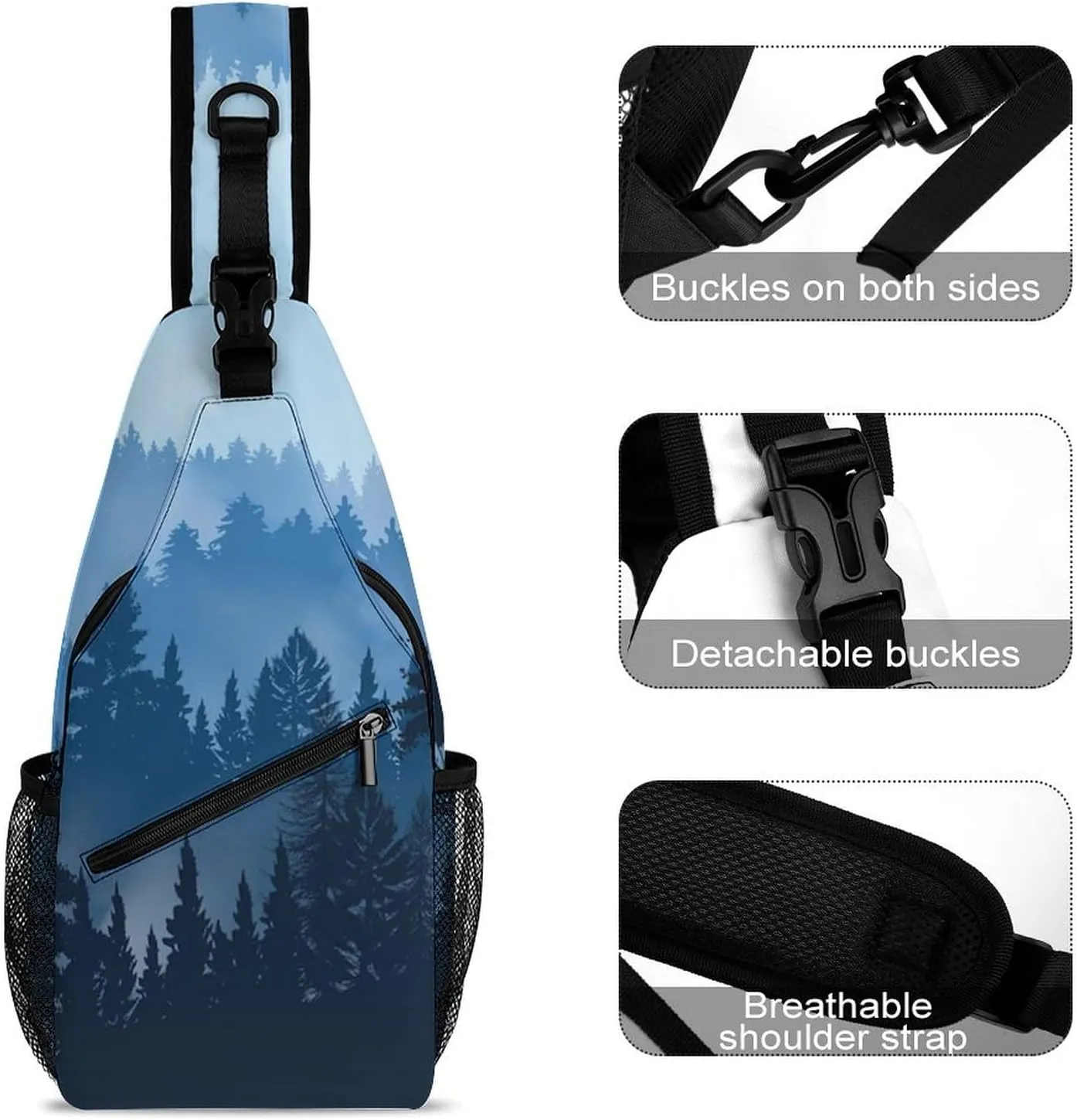 Magic Mushrooms Versatile And Convenient Multipurpose Crossbody Bag - Perfect for Travel And Hiking