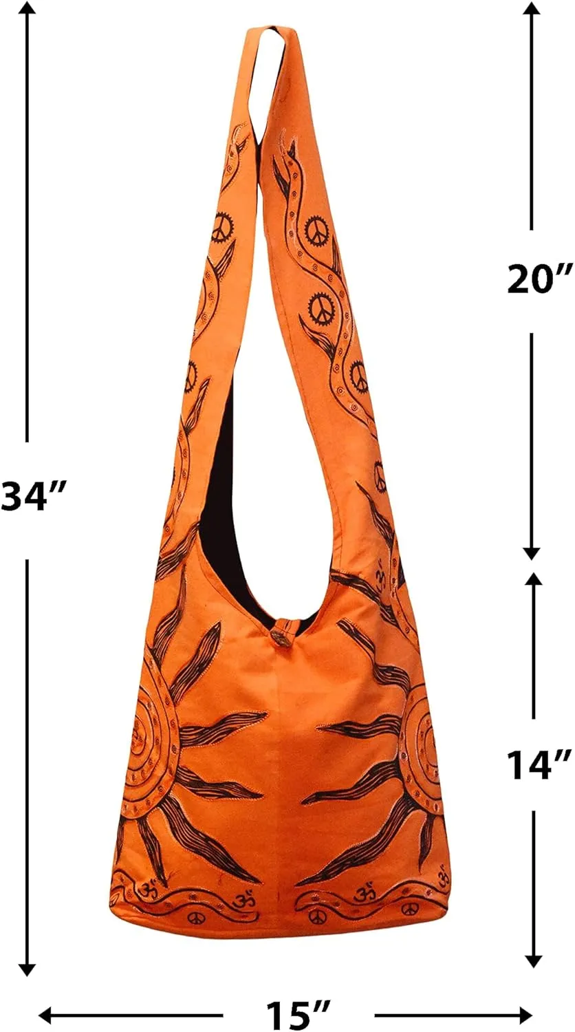 Mandala Crafts Hippie Bag for Women - Boho Purse Hobo Crossbody Bags for Women