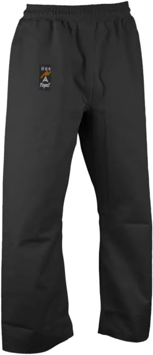 Martial Arts Black Karate Heavy Weight 14Oz Trousers - Elastic Waist