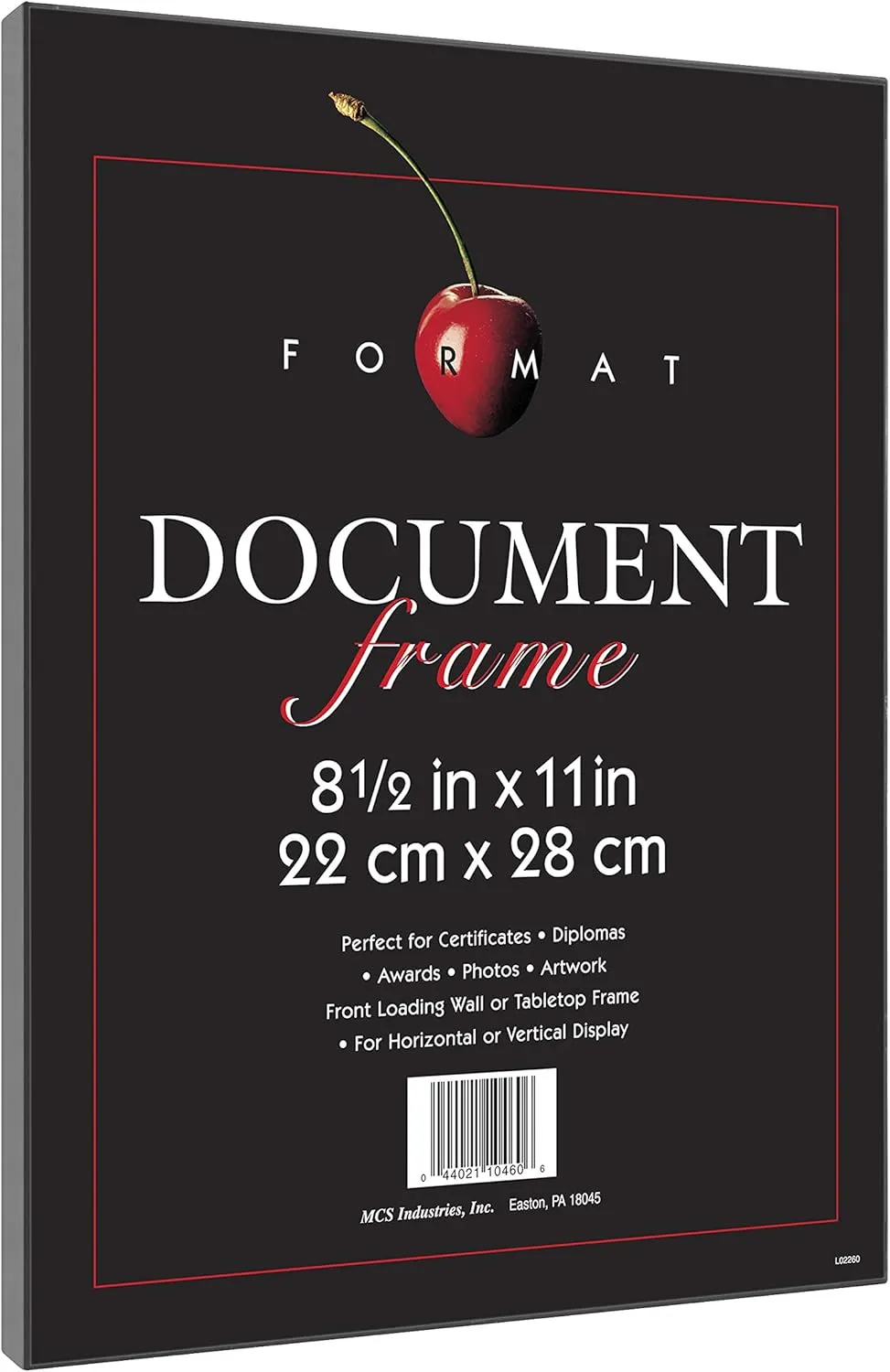 MCS Format Document Frame, Diploma and Certificate Frame, Black, 8.5 x 11, 12-Pack