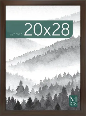 MCS Museum Poster Frame 20x28 Espresso Woodgrain, Vertical & Horizontal Wall Hanging Large Picture Frame for Photos, Posters & Art Prints (1-Pack)