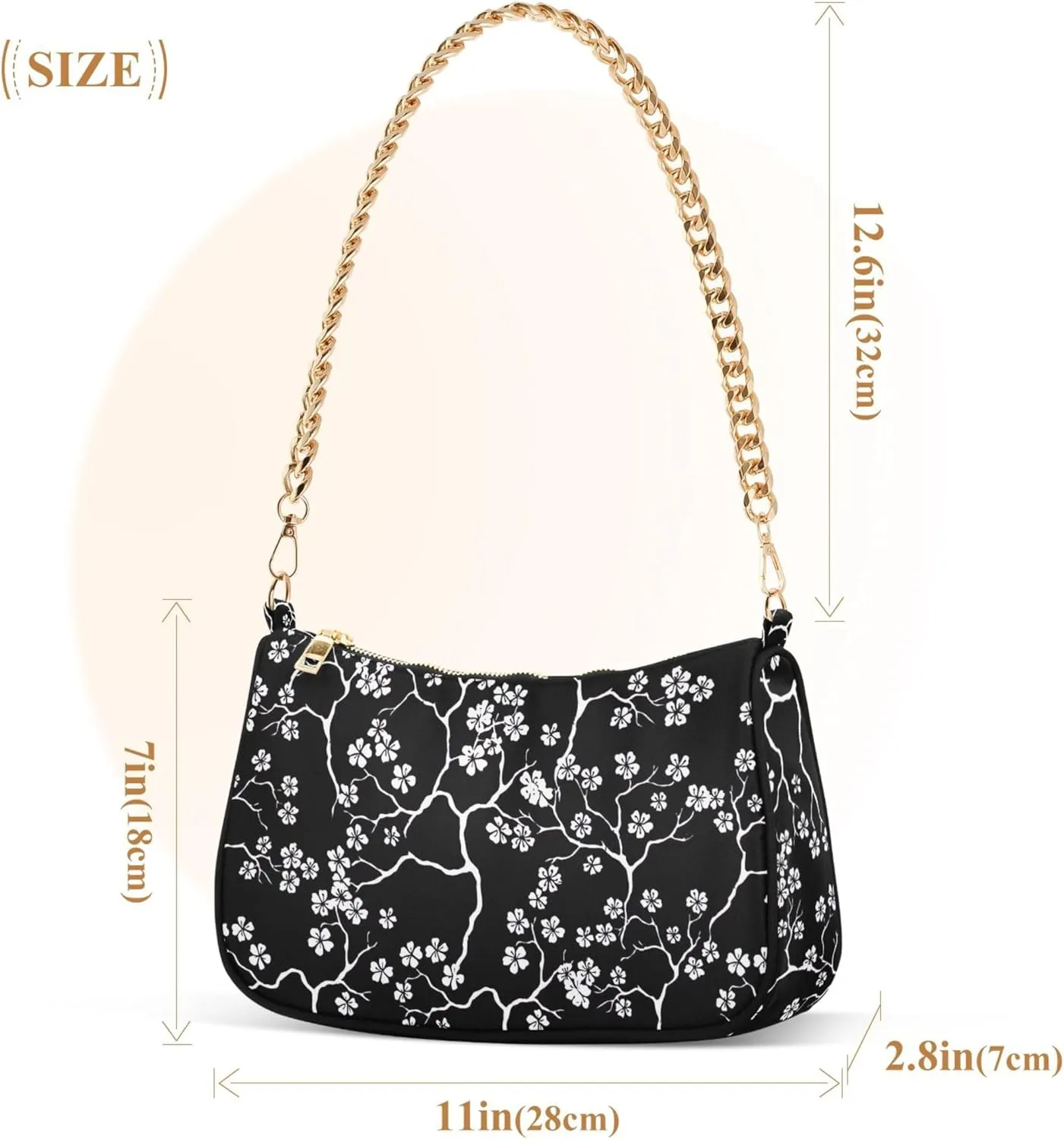 Meat Sushi Salmon Food Women's Purse Hobo Handbag Women Shoulder Handbag Chain Shoulder Bags Formal