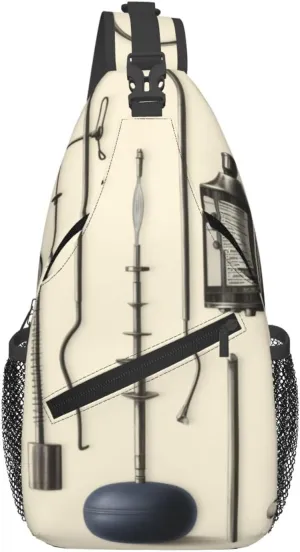 Medical Apparatus and Instruments Sling Bag for Men Women Crossbody Chest Bag Sling Backpack Travel Hiking Daypack Outdoor
