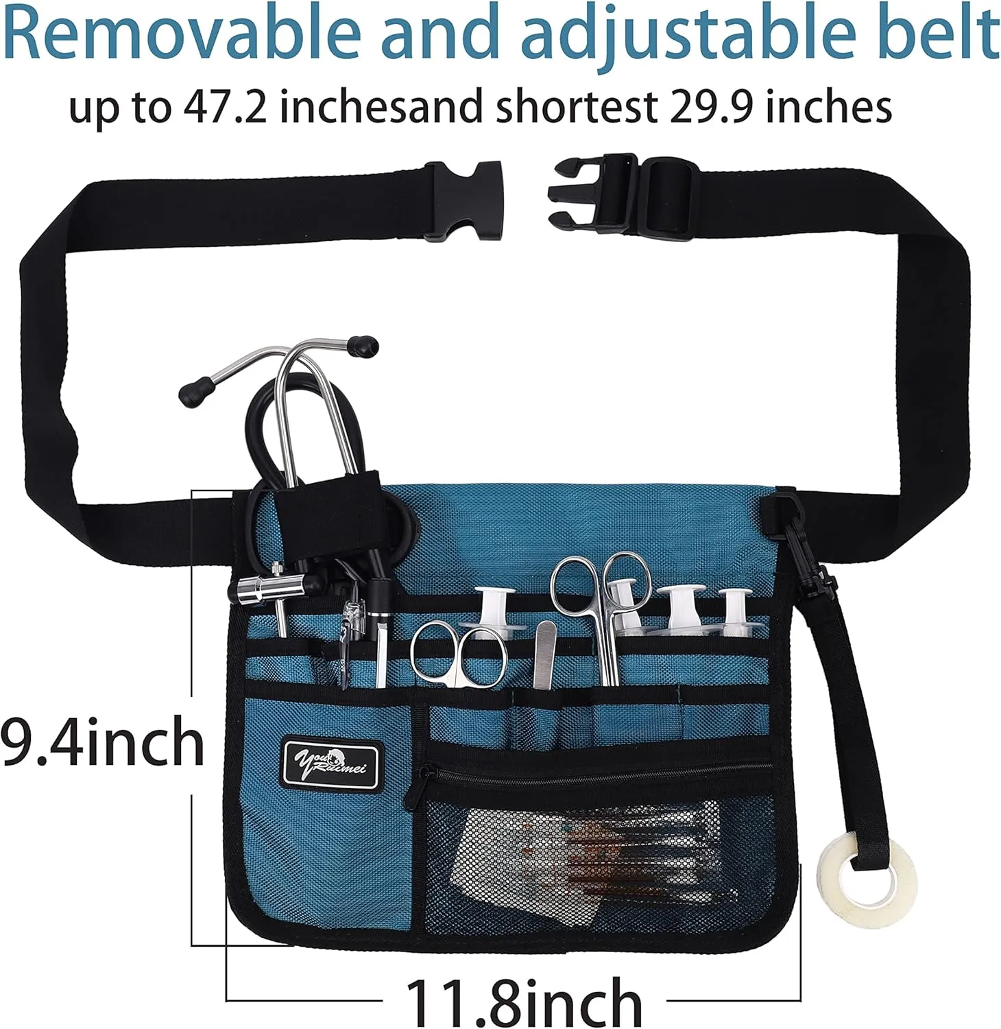 Medical Organizer Belt,Nurse fanny pack, Nurse Fanny Pack for Work ，Kit Practical Waist Bag for Nurses，