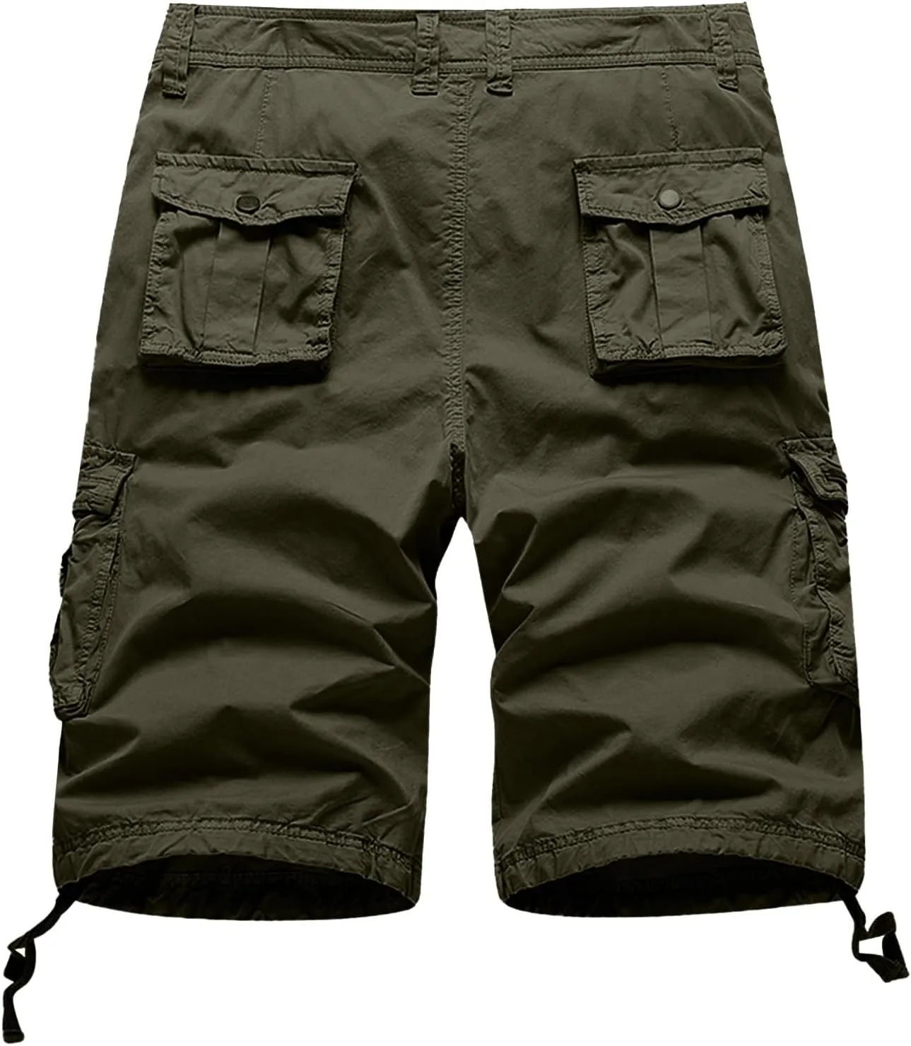 Mens Lightweight Hiking Shorts Loose Fit Solid Cotton Multi Pockets Cargo Shorts Big and Tall Plus Size Work Shorts