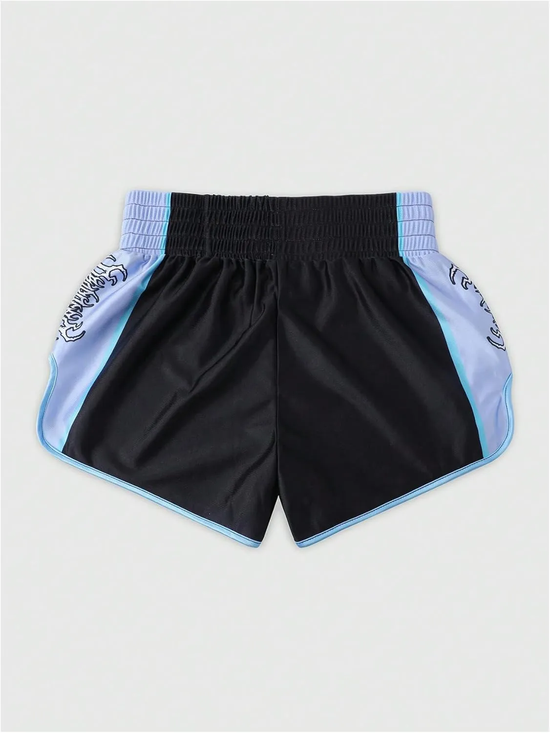 Men's Muay Thai Shorts Boxing Shorts Costume Elastic Waisted Letter Graphic Split Shorts Track Training Gym Clothing