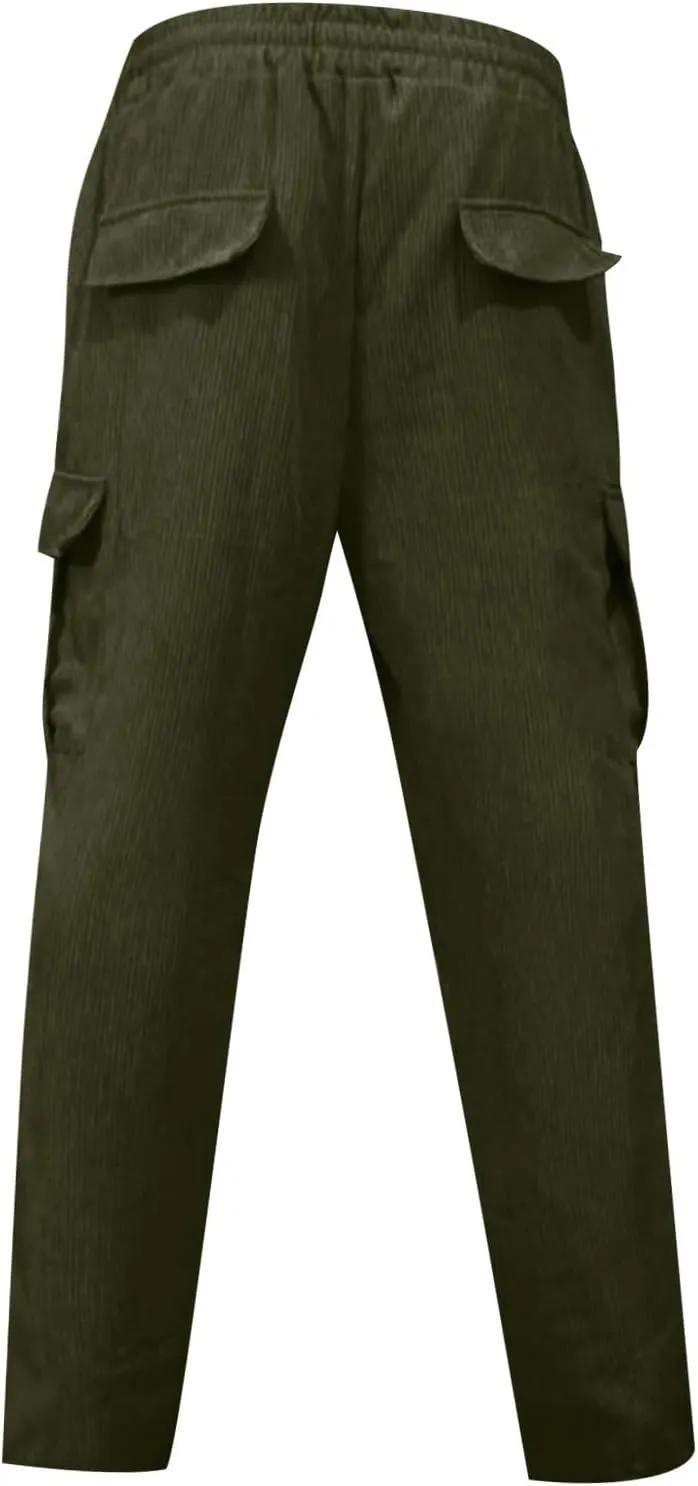 Mens Sweatpants Loose Fit Drawstring Elastic Waist Casual Baggy Pants Summer Hippie Hip Hop Trousers