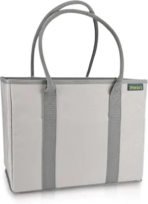 meori Office Tote Bag Carry Laptop Essentials Sturdy Bottom Stays Upright 3 Handy Pockets