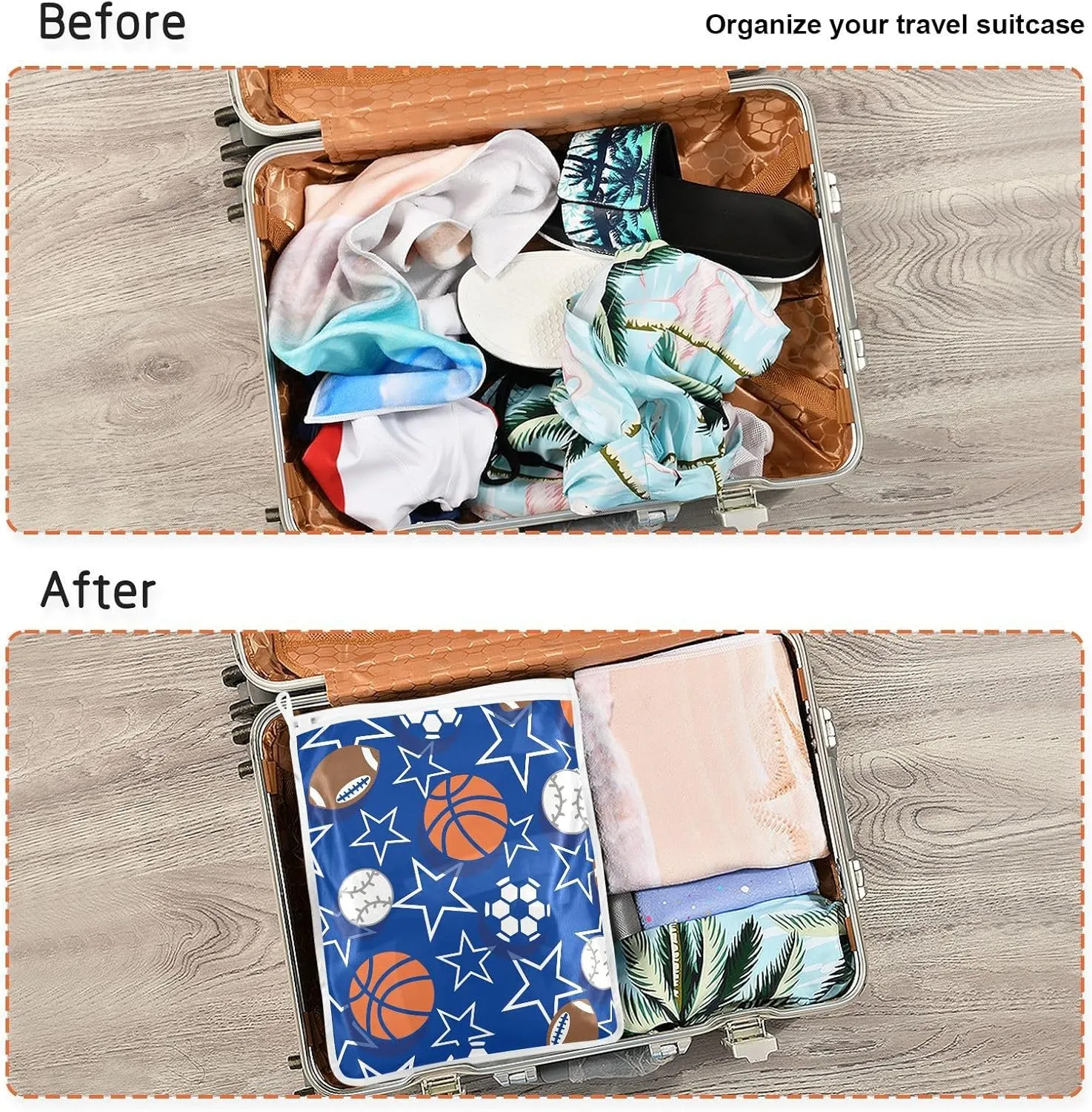 Mesh Laundry Bags Lingerie Bags for Washing Delicates 2 PCS Wash Bag with Zipper Small and Medium Washable Basketball Football