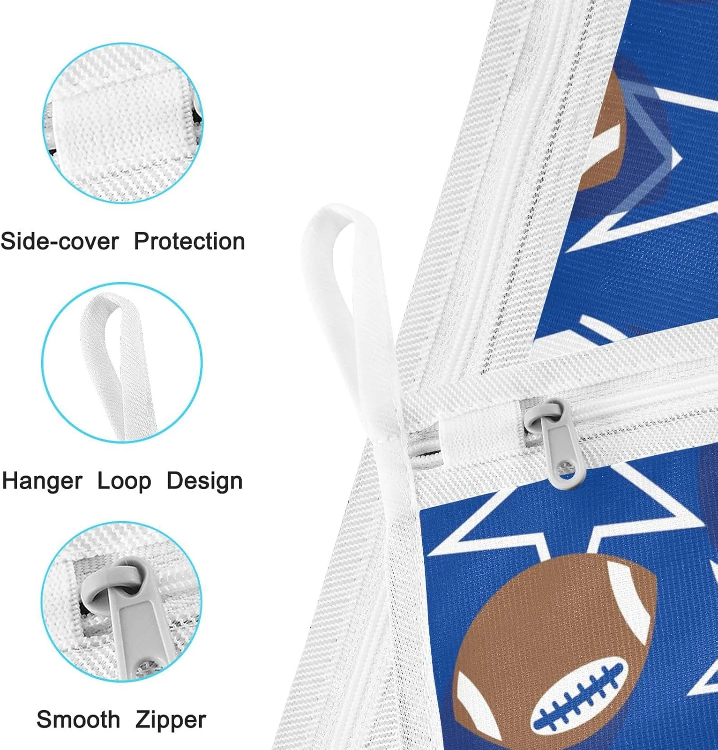 Mesh Laundry Bags Lingerie Bags for Washing Delicates 2 PCS Wash Bag with Zipper Small and Medium Washable Basketball Football