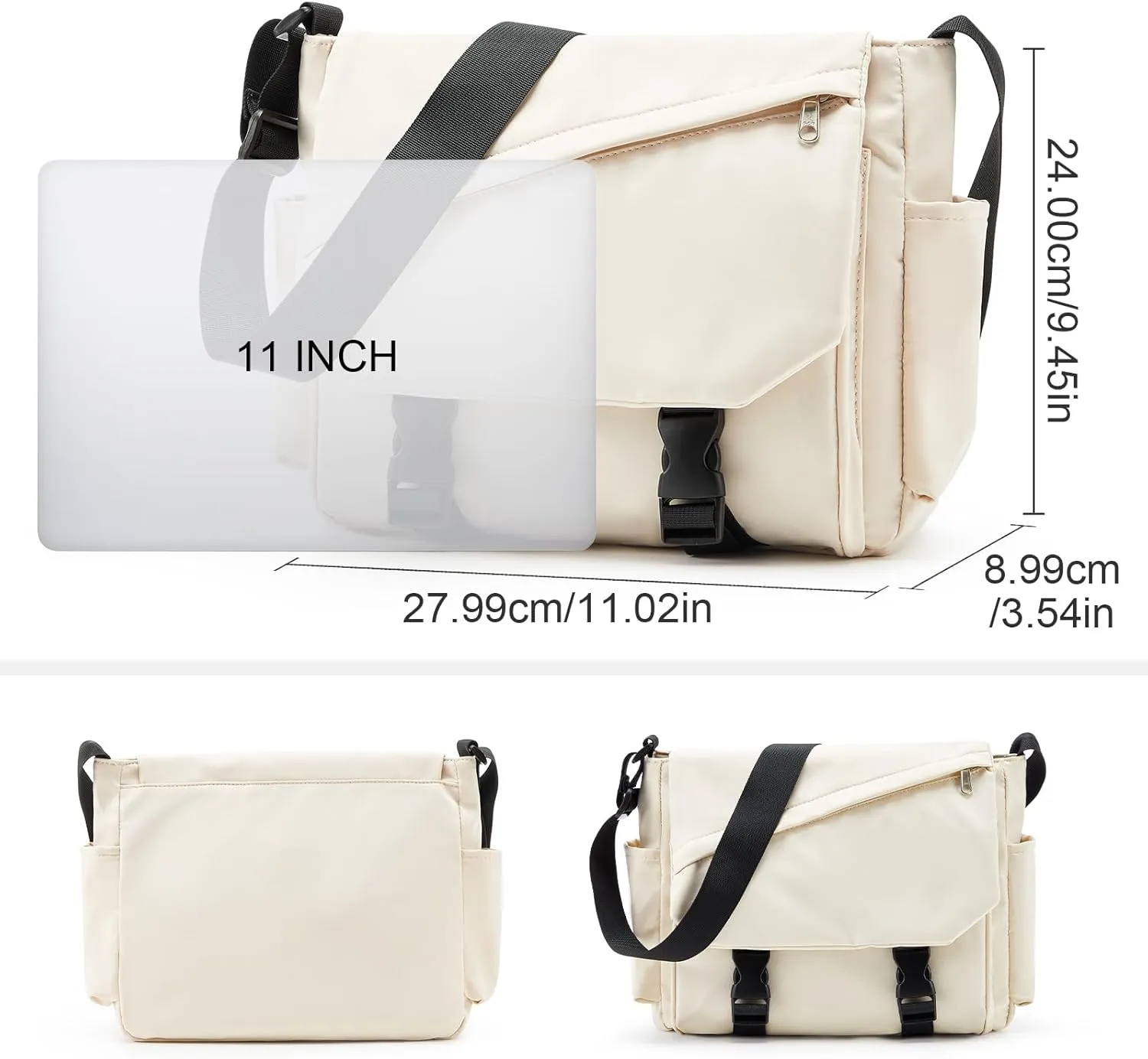Messenge Bag for Men Women Aesthetic Shoulder Bag for School Cute Cross body Bag Classic Grunge Bag