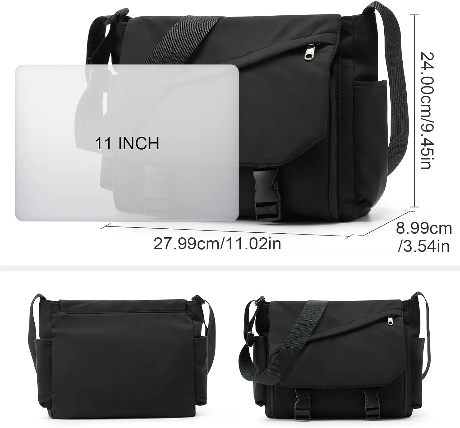 Messenge Bag for Men Women Aesthetic Shoulder Bag for School Cute Cross body Bag Classic Grunge Bag