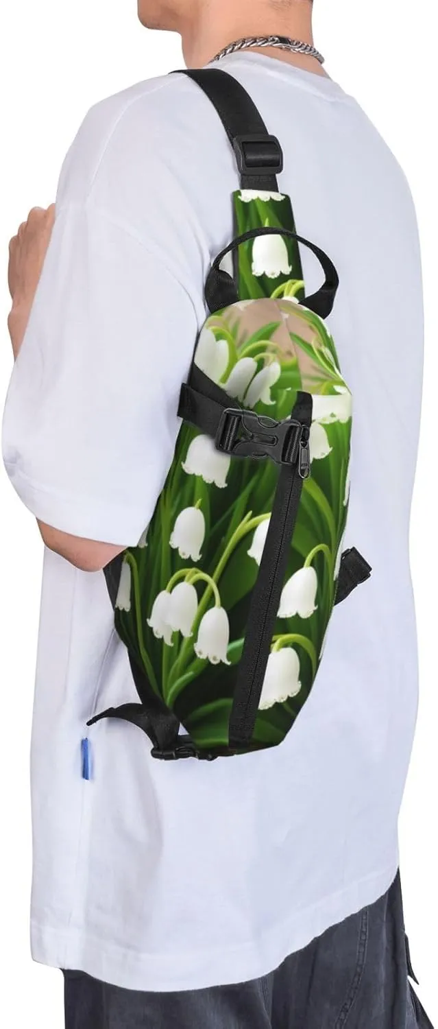 Middle Ages Pattern Sling Bags Crossbody Sling Backpack Travel Hiking Daypack Chest Bag For Man And Women