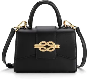 Milan Chiva Small Top Handle Purses for Women Mini Satchel Crossbody Bag Elegant Square Bag