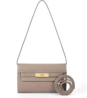 Mini Clutch Purse Vegan Leather Crossbody Bag for Women Small Shoulder Bag Designer Handbag with Strap