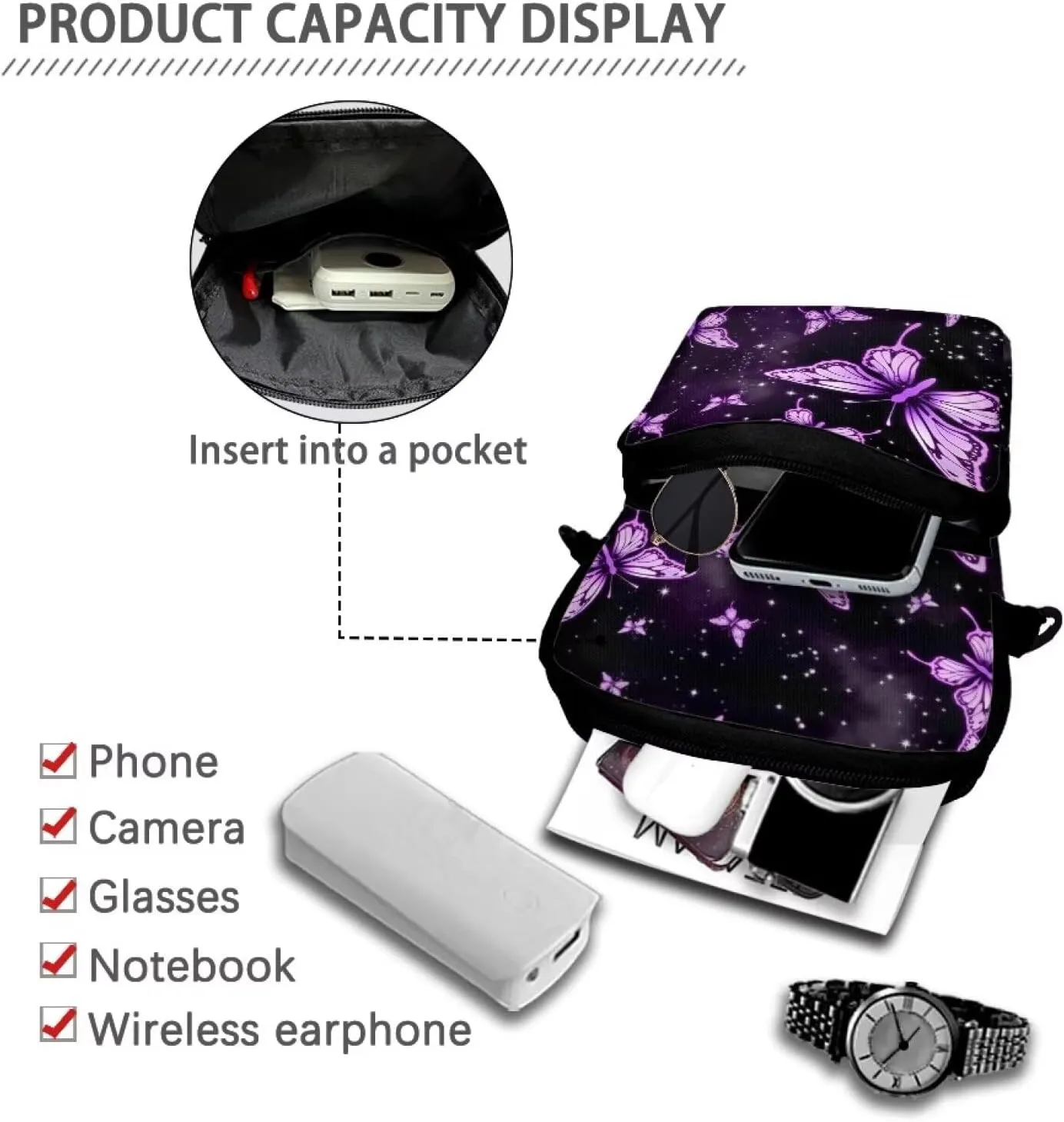 Mini Crossbody Bags for Women Lightweight Messenger Bag Small Phone Purses Cute Sling Bag