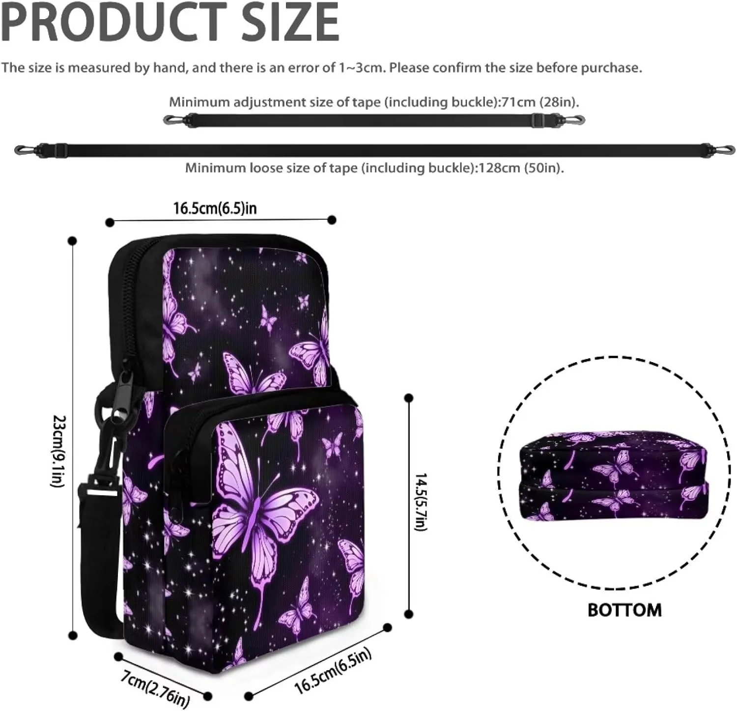 Mini Crossbody Bags for Women Lightweight Messenger Bag Small Phone Purses Cute Sling Bag