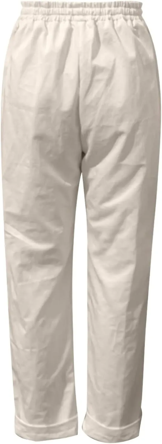 Miyaomn Women's Baggy Drawstring Linen Pants Cotton Elastic Waist Wide Leg Casual Joggers Solid Lounge Trousers with Pockets