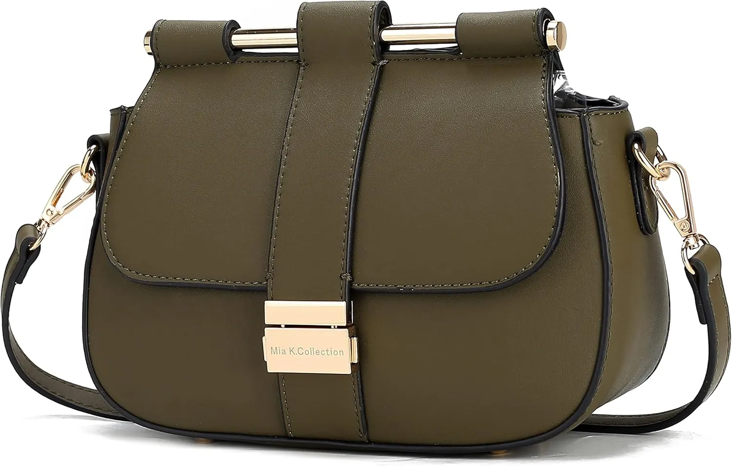 MKF Collection Crossbody Bag for Women, Vegan Leather Shoulder Bags Fashion Handbag Purse