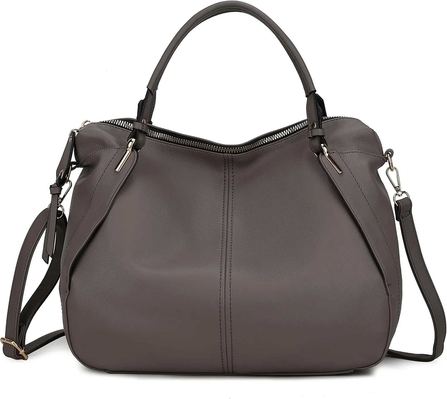MKF Collection Weekender Purses for Women, PU Leather Handbag Slouchy Womens Shoulder bag, Top Handle