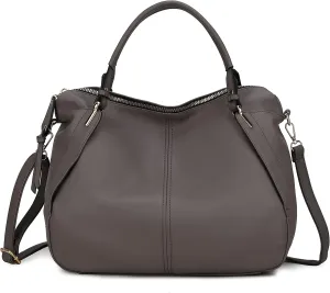 MKF Collection Weekender Purses for Women, PU Leather Handbag Slouchy Womens Shoulder bag, Top Handle