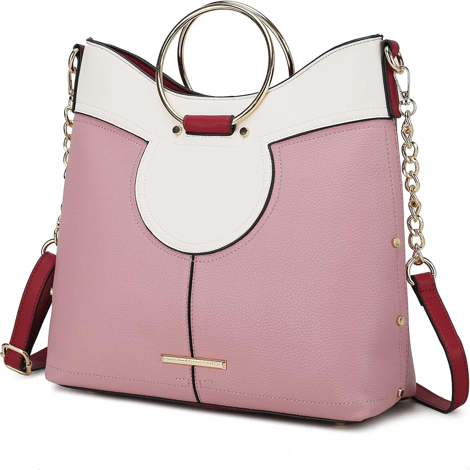 MKF Collection Women's Satchel Bag,Vegan Leather Top Handle Shoulder Bag Handbag Purse by Mia K