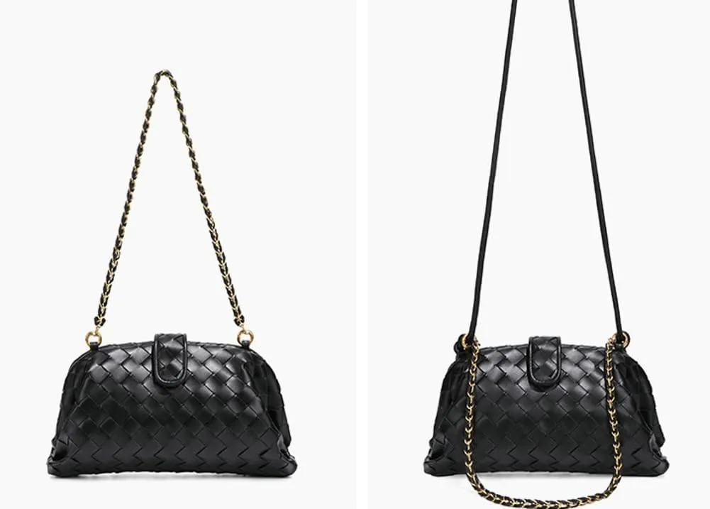 Molodo Woven Bags for Women Shoulder Bag PU Leather Handwoven Crossbody Bag Satchel Woven Purses 2025