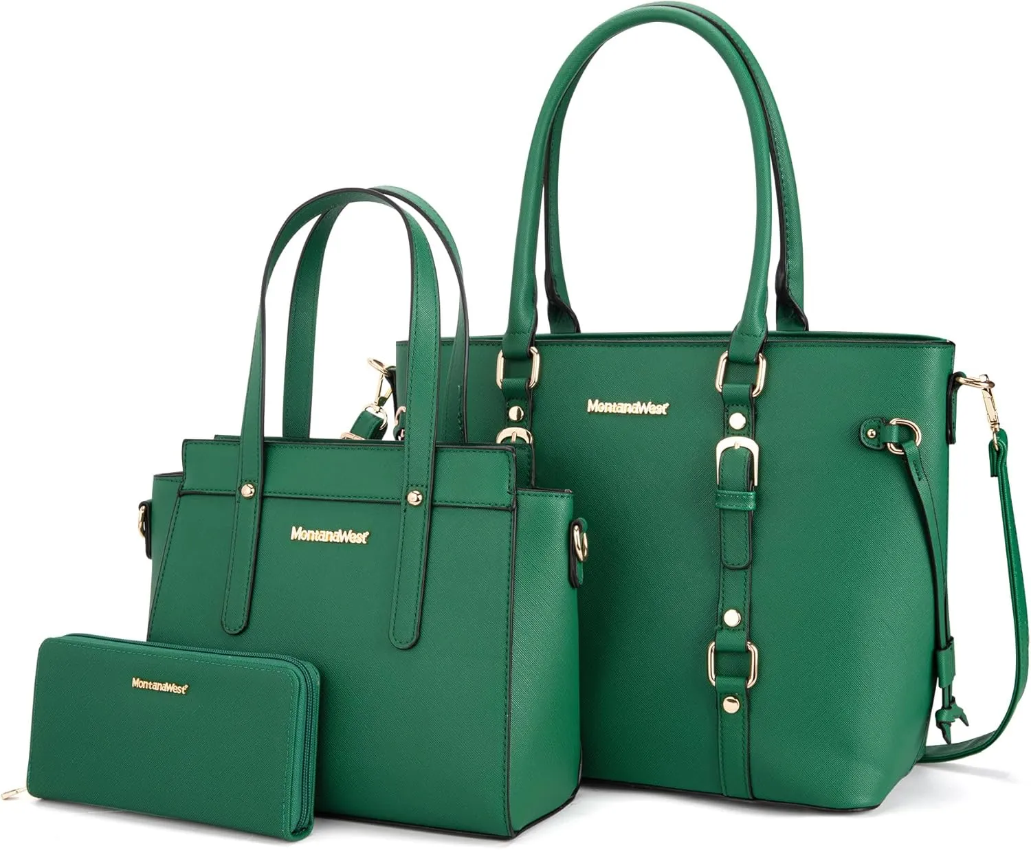 Montana West 3PCS Purses for Women Tote Bag and Wallet Set Shoulder Satchel Handbags