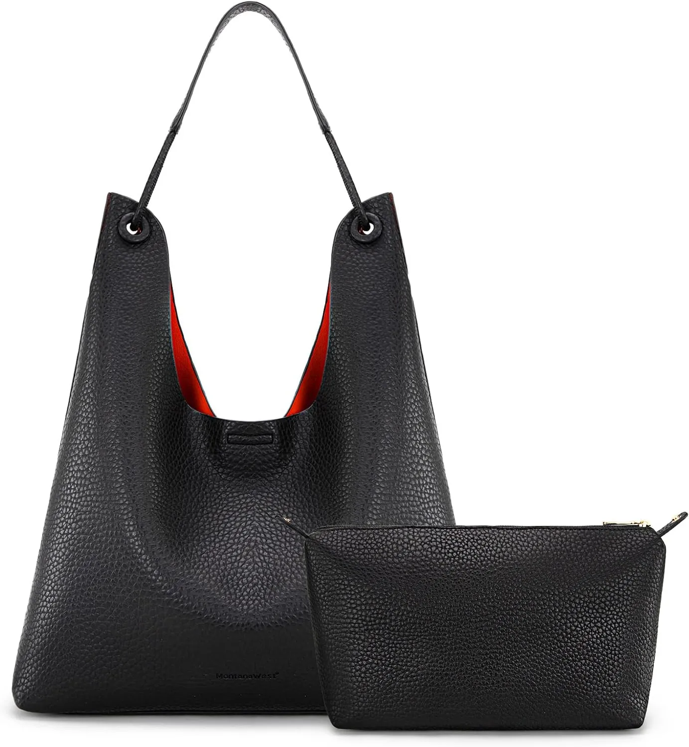 Montana West Hobo Bag for Women Shoulder Purse Handbags with Detachable Makeup Bag