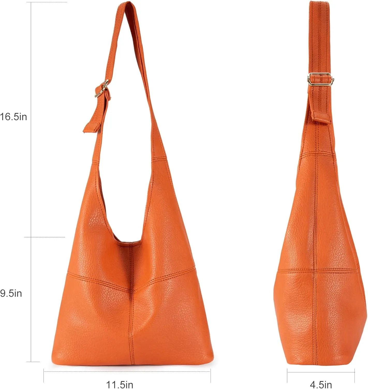 Montana West Hobo Bags Purse for Women Ultra Soft Foldable Shoulder Slouchy Handbags with Cosmetic bag