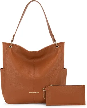 Montana West Hobo Purses for Women Soft Top Handle Shoulder Bag with Wallet Set