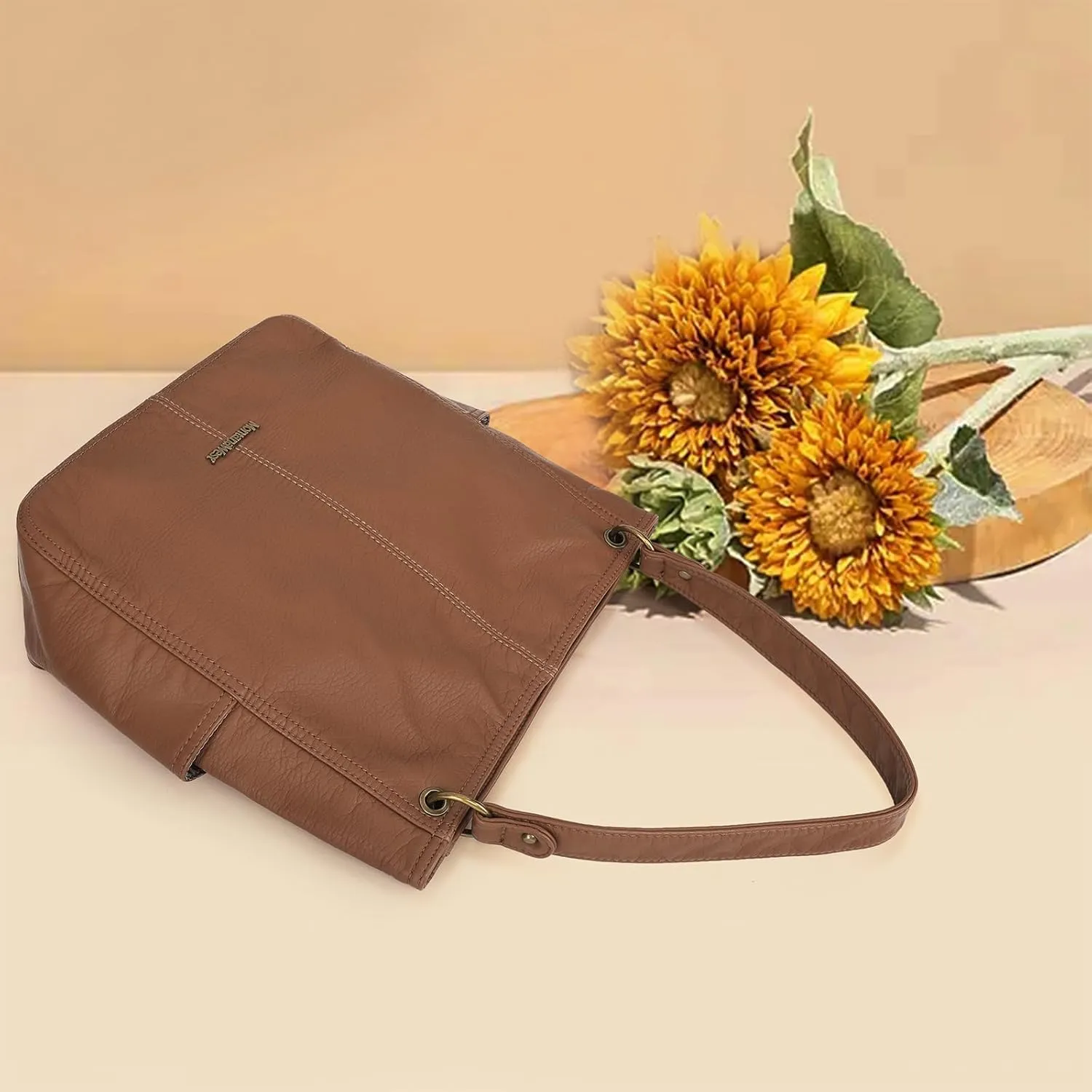 Montana West Hobo Purses for Women Soft Top Handle Shoulder Bag with Wallet Set