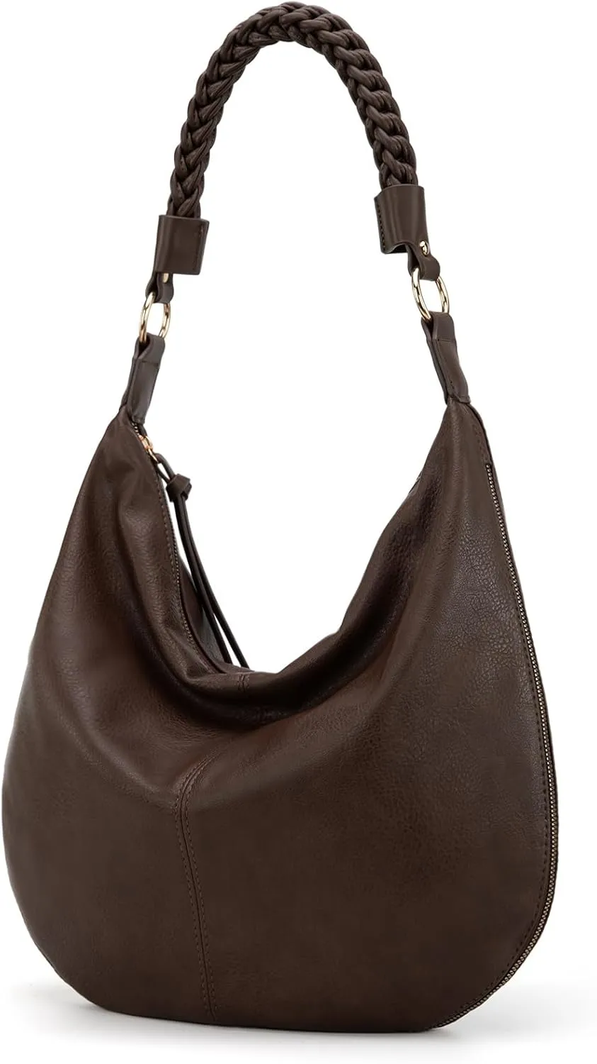 Montana West Large Hobo Bags for Women Slouchy Shoulder Purse Handbag with Zipper and Woven Handle